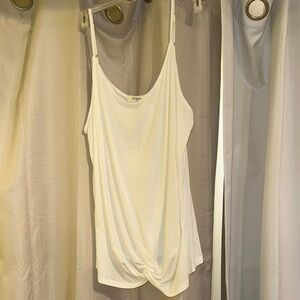 Umgee Cream Camisole with Knot Detail